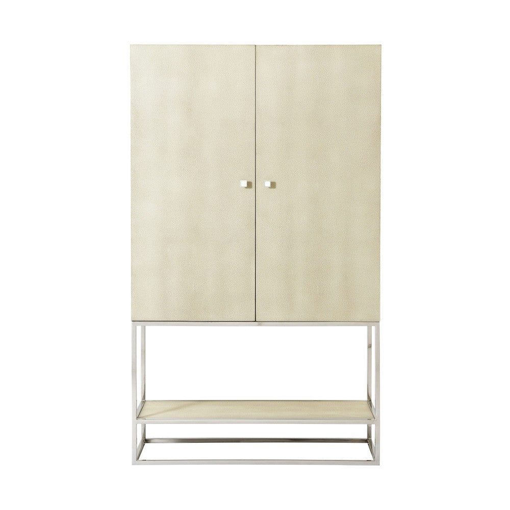 Townsend Bar Cabinet in Overcast by Theodore Alexander