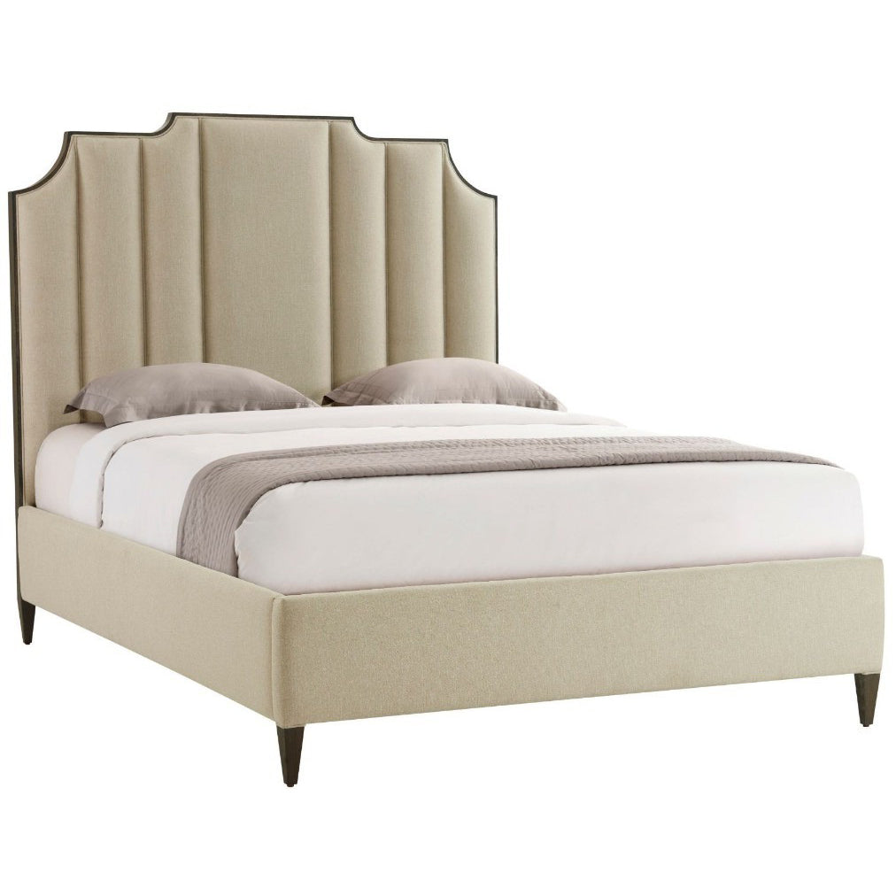 King Bed Frame Artemis in Kendal Linen by Theodore Alexander