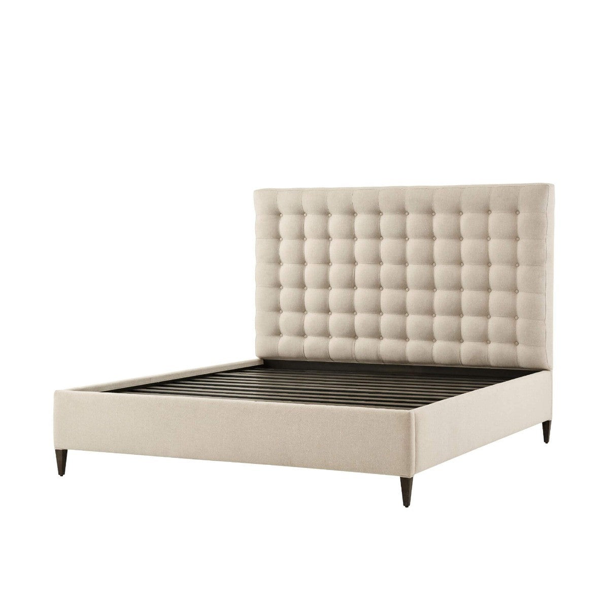 Super King Bed Frame Hampton in Kendal Linen by Theodore Alexander