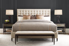 Super King Bed Frame Hampton in Kendal Linen by Theodore Alexander