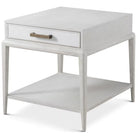 Flagler Side Table with Wallpaper Drawer Front by Theodore Alexander