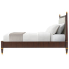 Markos Upholstered King Size Bed in Dark by Theodore Alexander