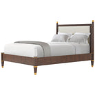 Markos Upholstered King Size Bed in Dark by Theodore Alexander