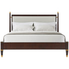 Markos Upholstered Super King Size Bed in Dark by Theodore Alexander
