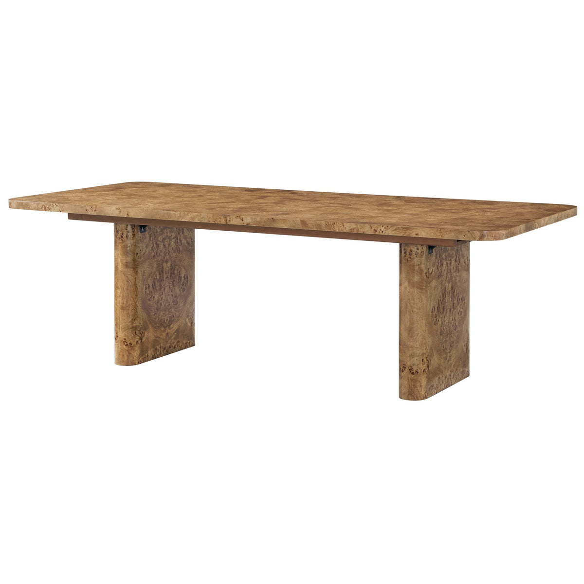 Perch Burl Extending Rectangular Dining Table - 325cm by Theodore Alexander