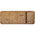 Perch Burl Large Sideboard with Floral Marquetry by Theodore Alexander