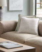 Thurman Woven Cushion in Beige by Keiichi