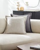Thurman Woven Cushion in Beige by Keiichi