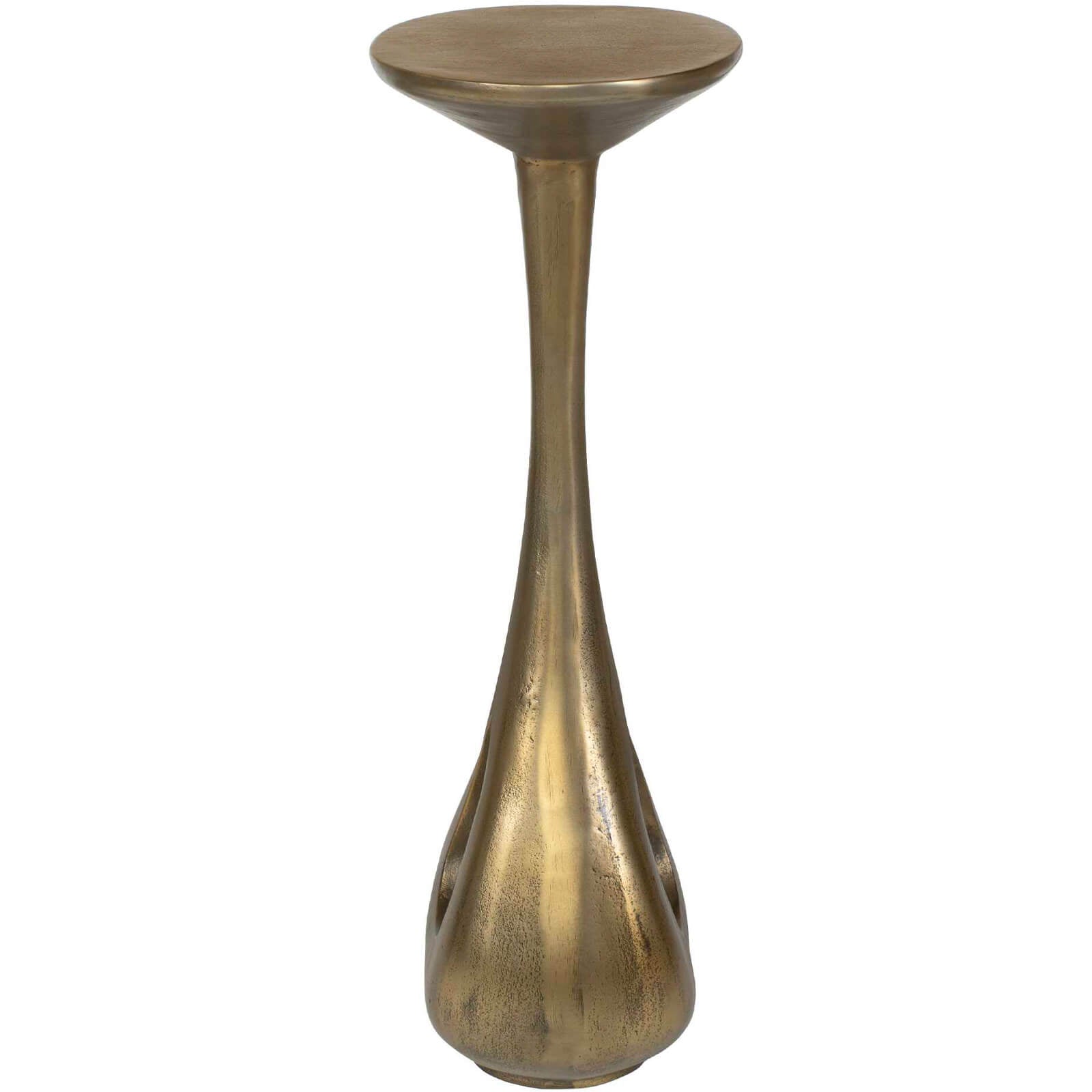 Tolstoy Indoor-Outdoor Side Table in Brass by Uttermost