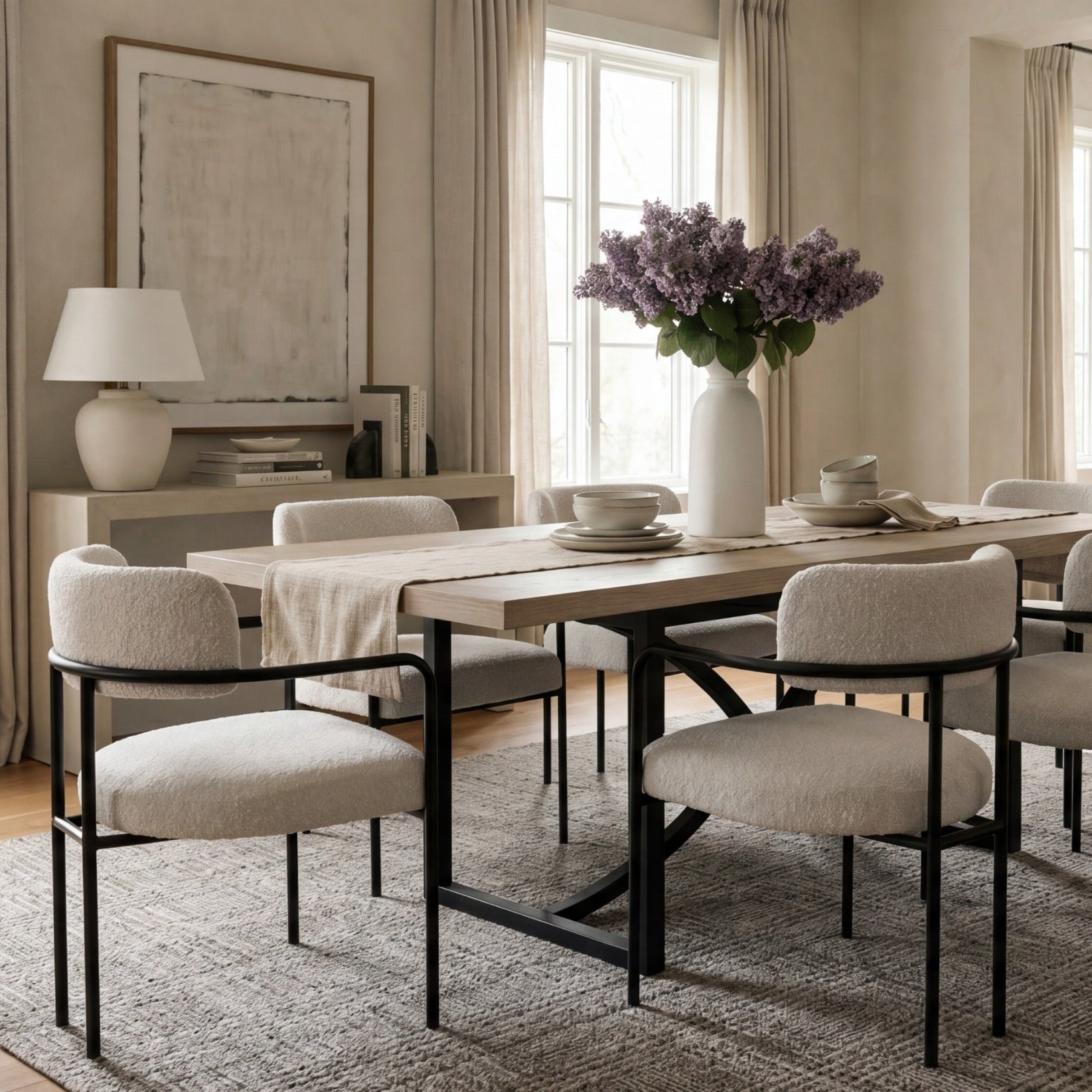 Tranquillity Nordic Arm Chair in White by Hooker