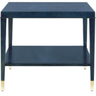 Marquetry Side Table in True Blue by Uttermost