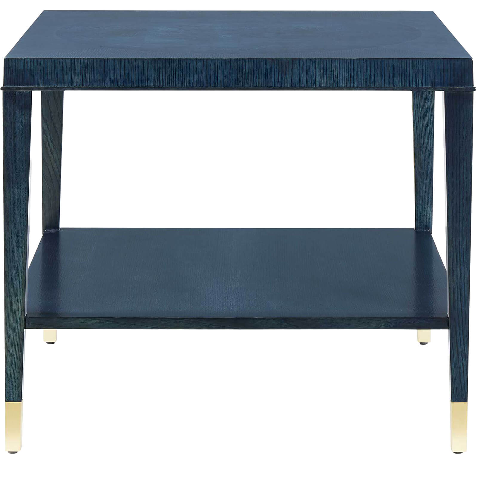 Marquetry Side Table in True Blue by Uttermost