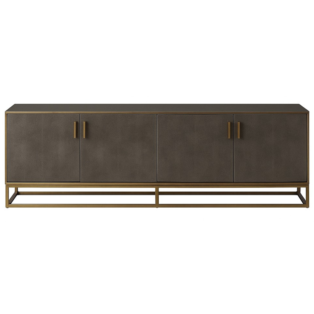 Fisher Media Console in Tempest - Large by Theodore Alexander