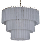 Twisted Frost Glass Chandelier - Large Keiichi