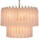 Twisted Frost Glass Chandelier - Small Keiichi
