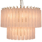 Twisted Frost Glass Chandelier - Small Keiichi