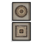Intertwine Knit Paper Shadow Box - Set of 2 by Uttermost