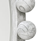 Cyra Round Wood Mirror in Aged Ivory by Uttermost