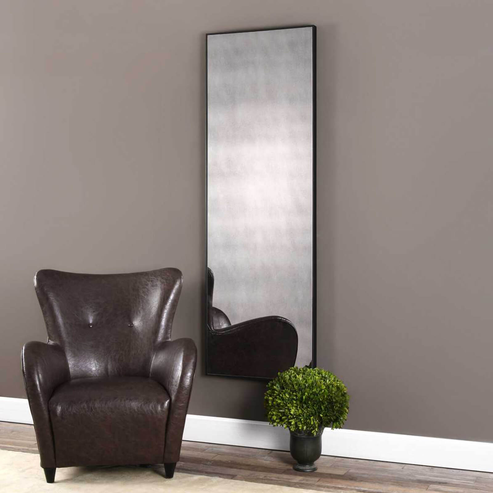 Burwell Antiqued Glass Full Length Mirror by Uttermost
