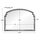 Via Della Overmantle Mirror in Silver by Uttermost