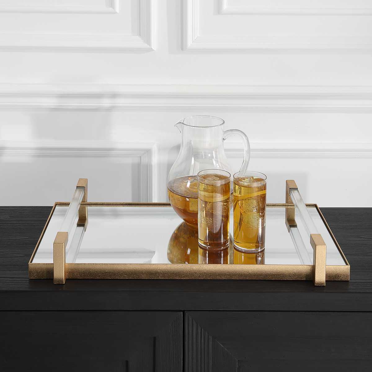 Deki Tray - Gold by Uttermost