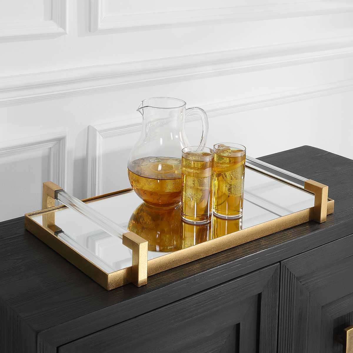 Deki Tray - Gold by Uttermost