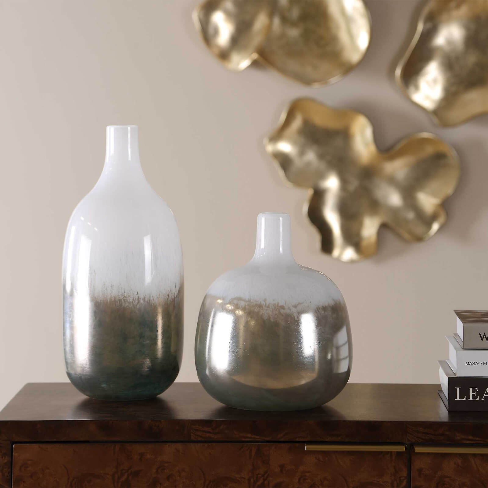 Cardoni Smoke Vases - Set of 2 by Uttermost