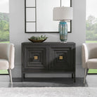 Aiken Dark Walnut 2 Door Cabinet by Uttermost