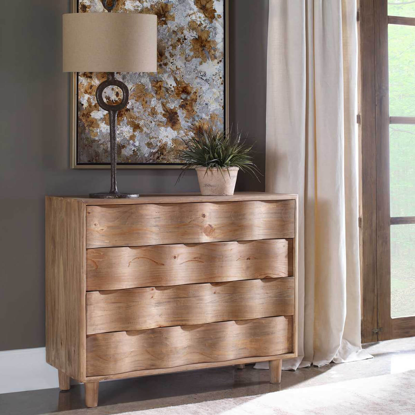 Crawford Chest of Drawers in Light Oak by Uttermost