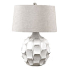 Guerina Scalloped Lamp - White by Uttermost