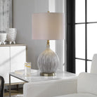 Hedera Textured Ivory Table Lamp by Uttermost