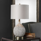 Hedera Textured Ivory Table Lamp by Uttermost