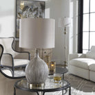 Hedera Textured Ivory Table Lamp by Uttermost