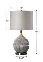 Hedera Textured Ivory Table Lamp by Uttermost