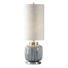 Zahlia Aged Grey Ceramic Lamp by Uttermost