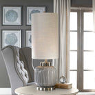 Zahlia Aged Grey Ceramic Lamp by Uttermost