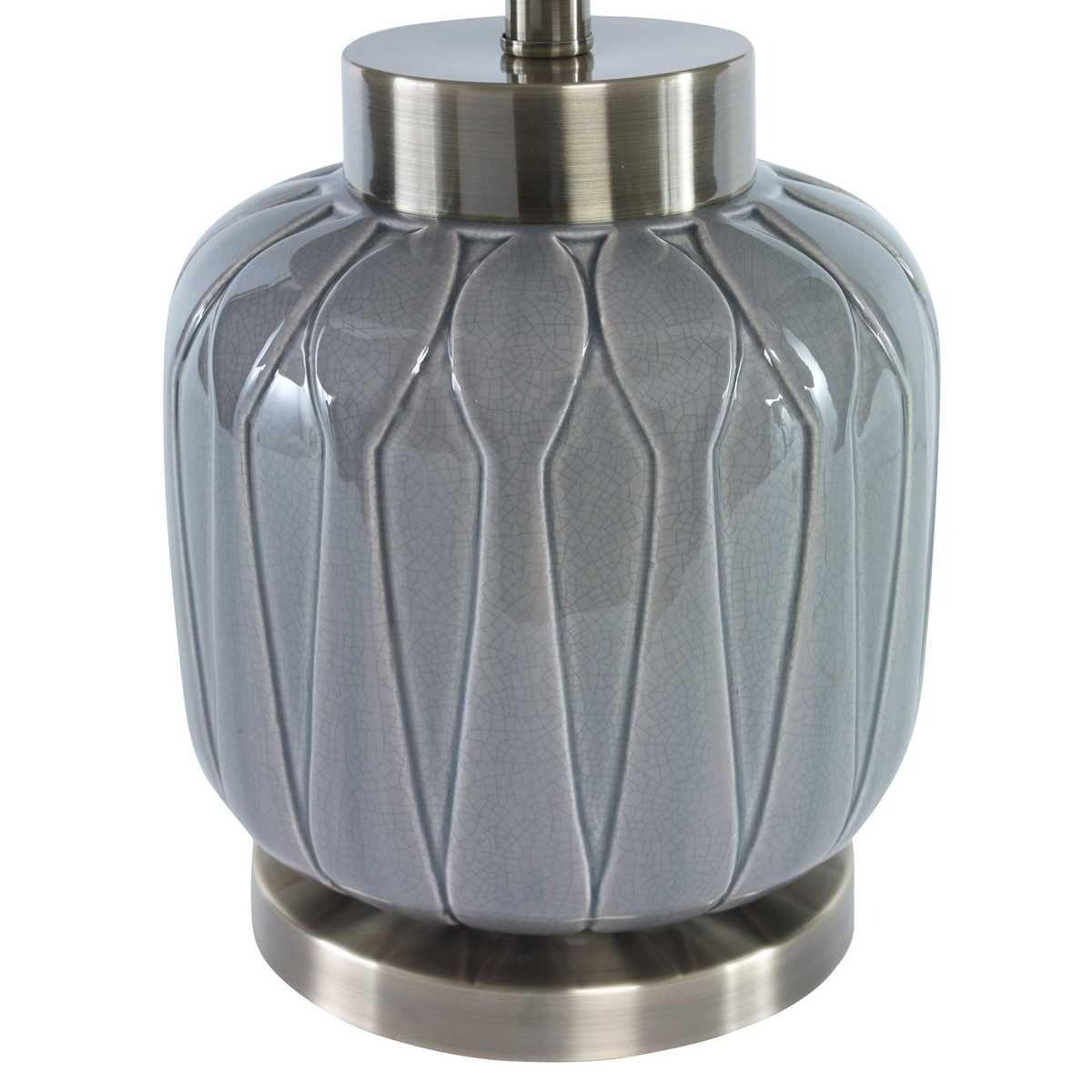 Zahlia Aged Grey Ceramic Lamp by Uttermost