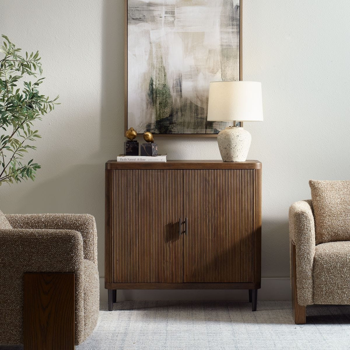 Pinstripe 2 Door Cabinet by Uttermost