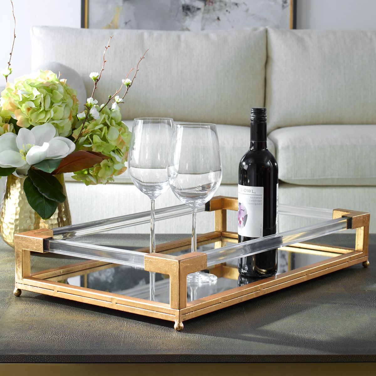 Balkan Mirrored Tray by Uttermost