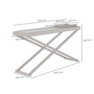 Bentley Console Table - Grey Aged Oak by D.I. Designs