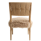 Bourton Dining Chair in Faux Mongolian Fur by Keiichi