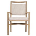 Montauk Upholstered Dining Armchair in Light by Theodore Alexander
