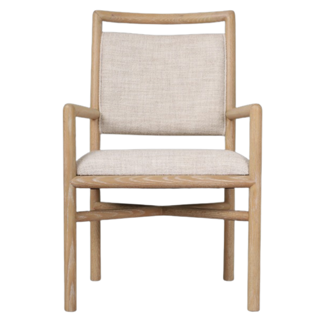 Montauk Upholstered Dining Armchair in Light by Theodore Alexander