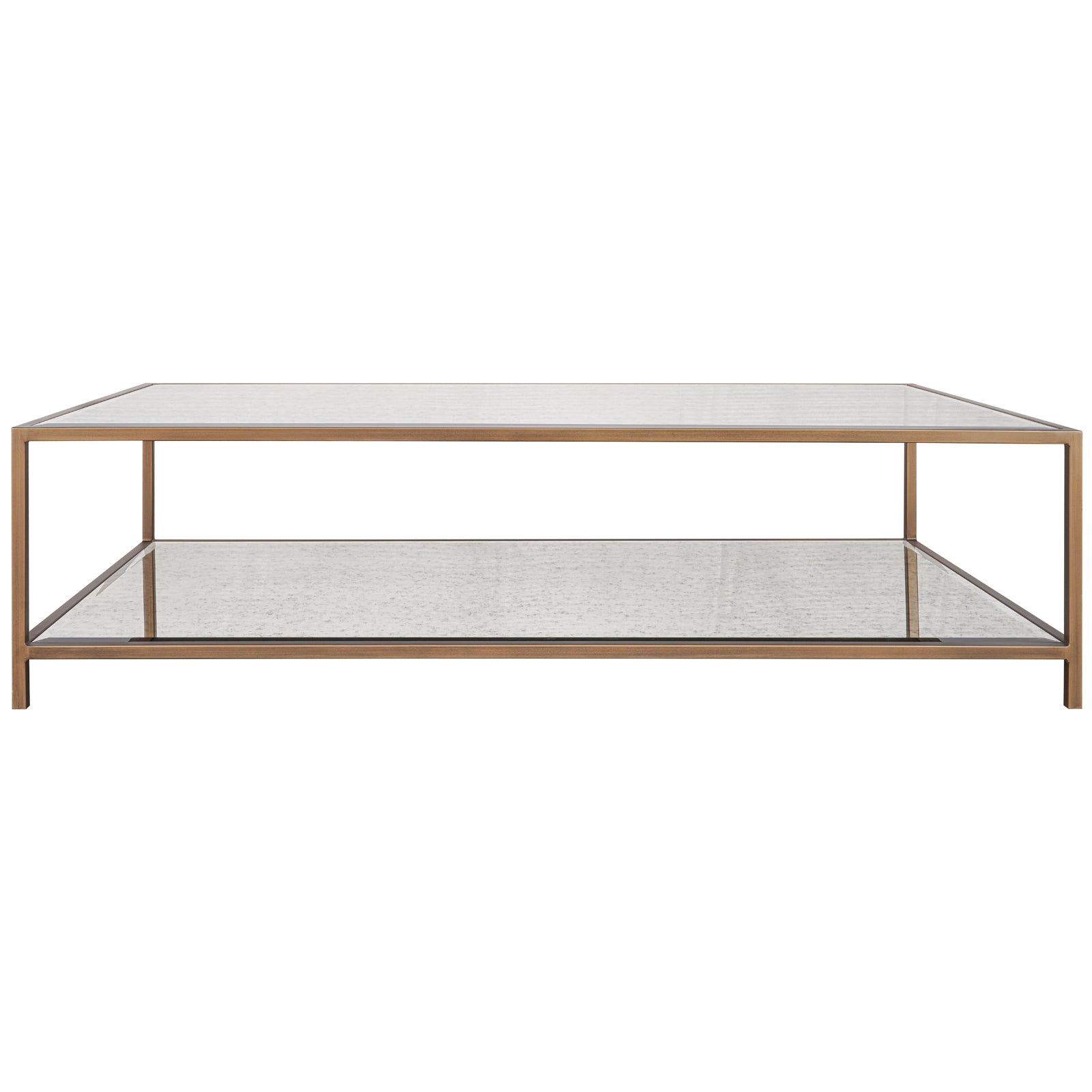 Upton Coffee Table in Antique Brass by Keiichi