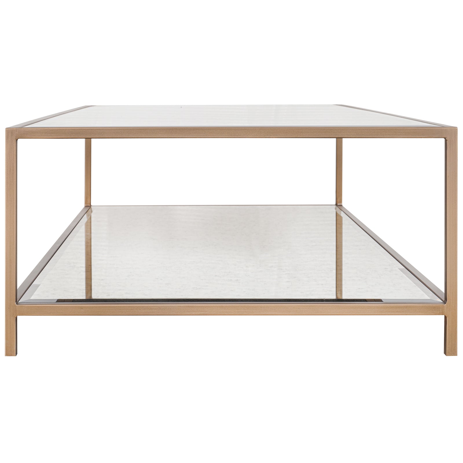 Upton Coffee Table in Antique Brass by Keiichi