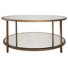 Upton Coffee Table in Antique Brass - Round by Keiichi