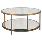 Upton Coffee Table in Antique Brass - Round by Keiichi