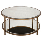 Upton Coffee Table in Antique Brass - Round by Keiichi