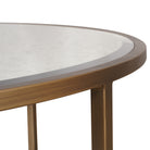 Upton Coffee Table in Antique Brass - Round by Keiichi
