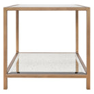 Upton Side Table in Antique Brass by Keiichi